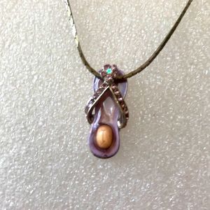 dimensional flip flop charm on chain!